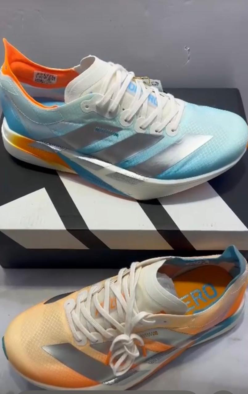 Adidas - Azul Branco e Laranja