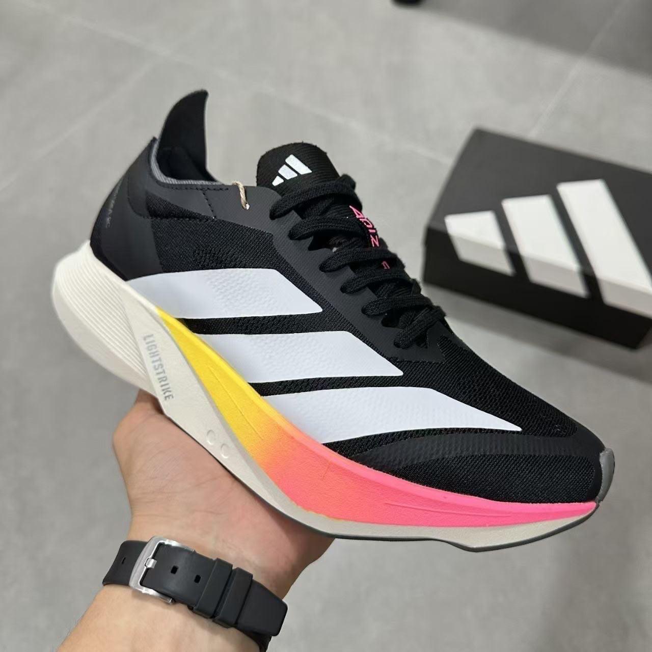 Adidas - Preto Rosa e Laranja
